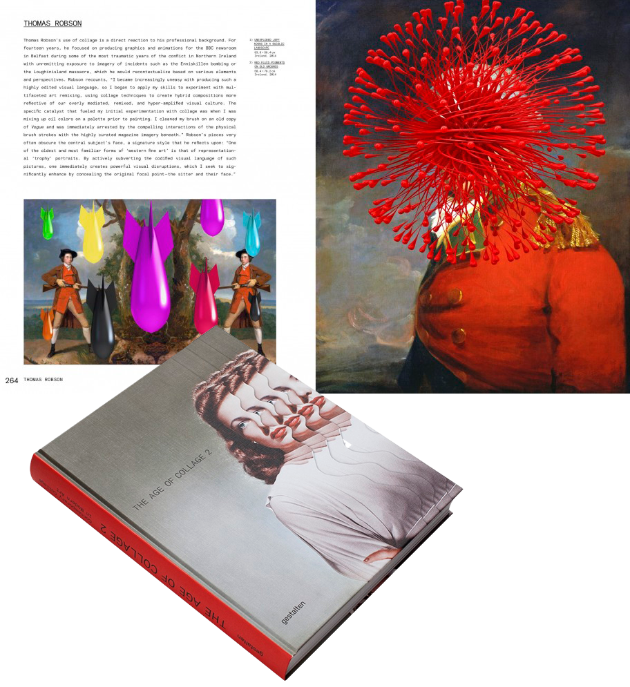 art books featuring thomas robson, The Age of collage 2, book interior image  