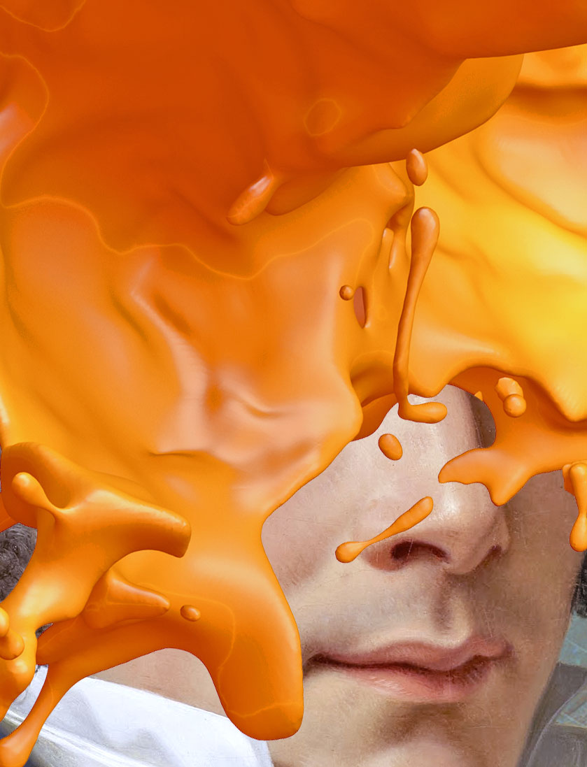 In studio artworks portrait image detail